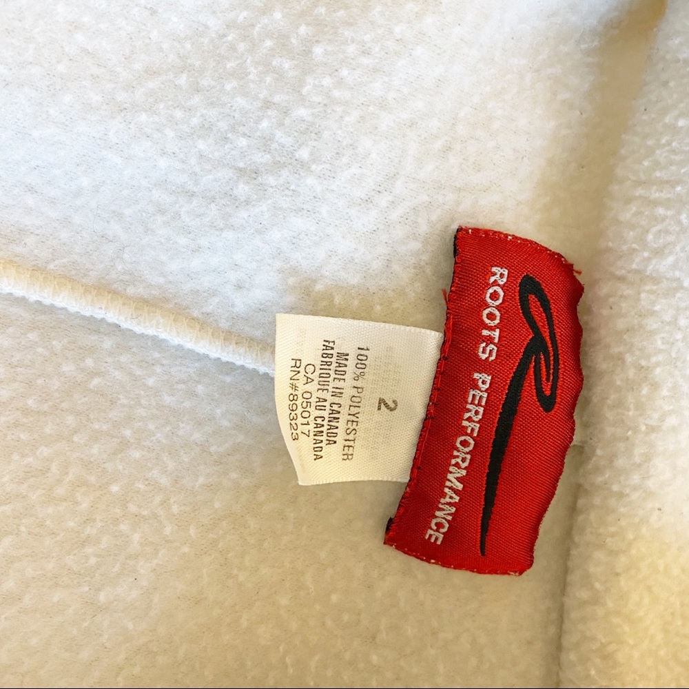 Vintage Roots white zip up fleece vest - Picture 2 of 6